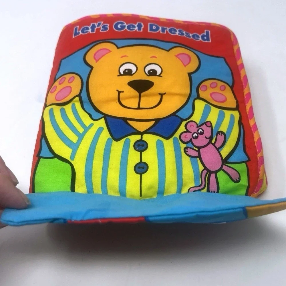 Lamaze Let's Get Dressed Infant Development System Cloth Hands On Book